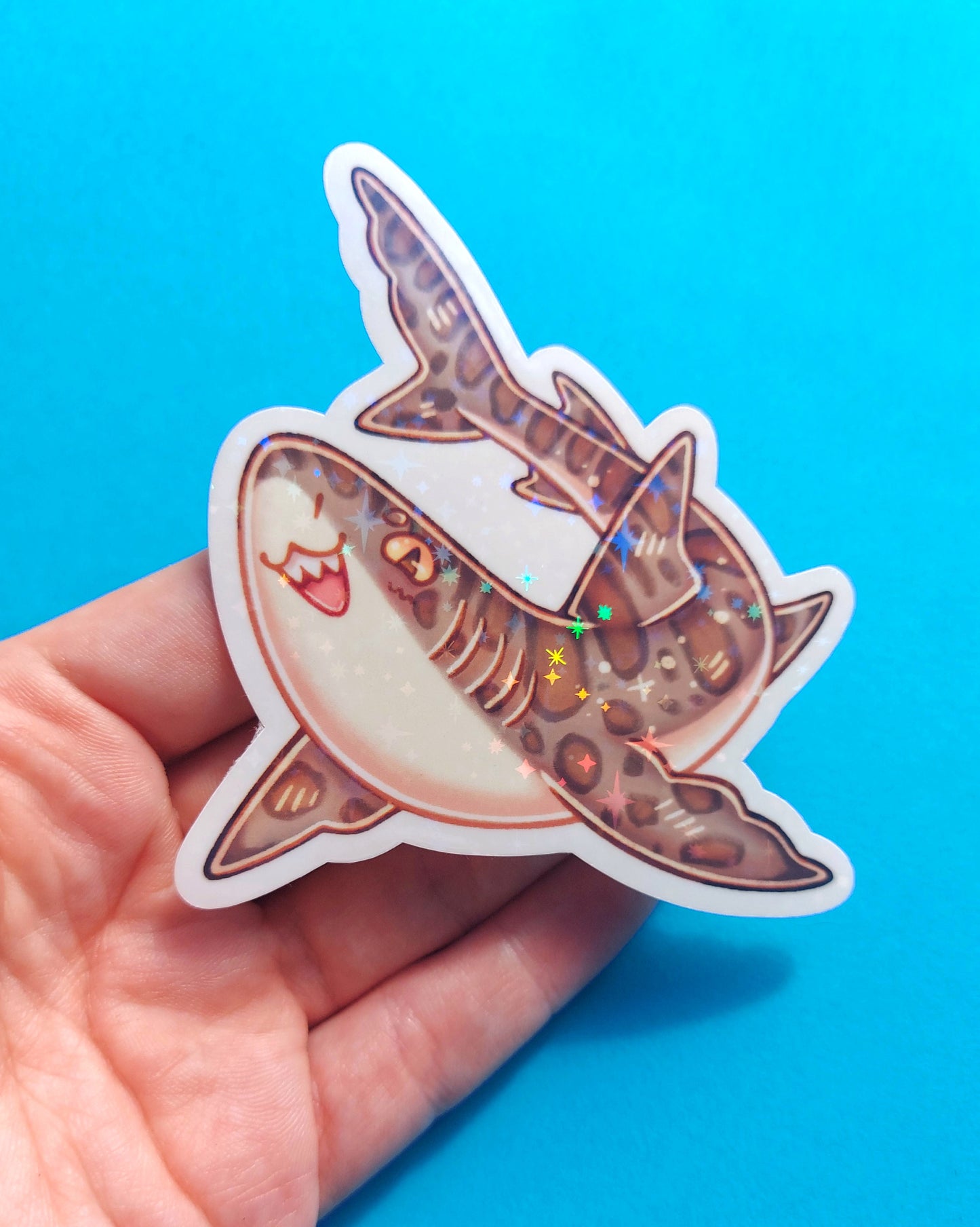 Shark Sparkly Vinyl Stickers