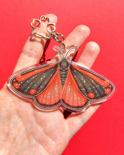 Moth Glitter Epoxy Charms