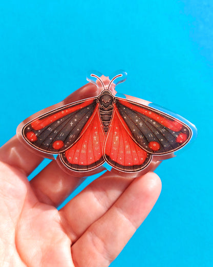 Moth Acrylic Hair Clips