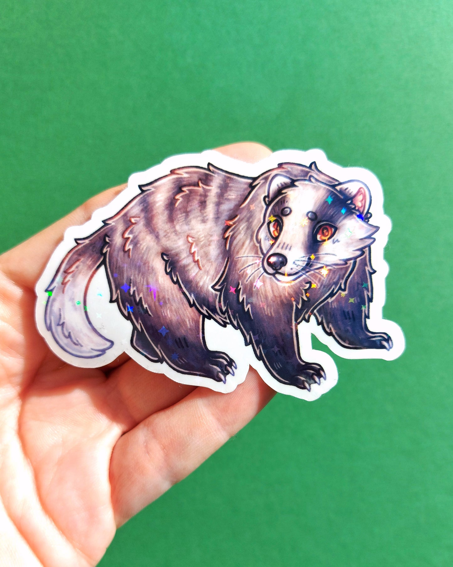 Woodland Creature Sparkly Vinyl Stickers