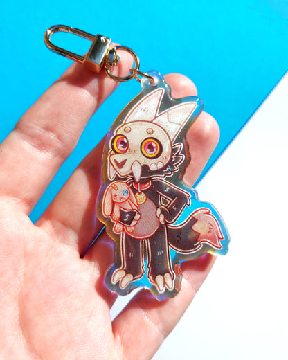 Owl House Rainbow Glitter Epoxy Acrylic Charms