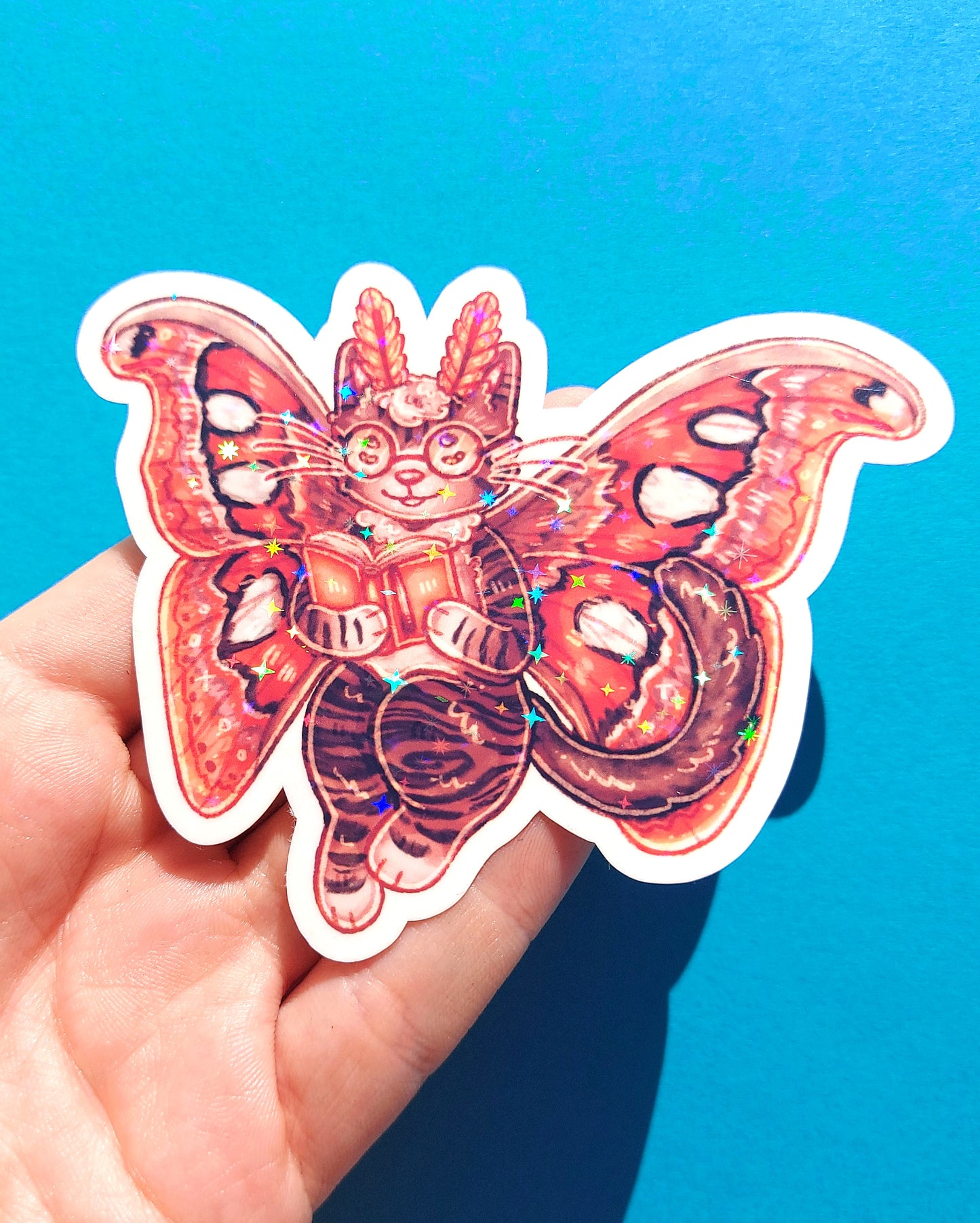 Faerie Cat Sparkly Stickers