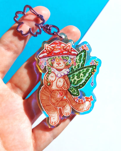 Faecat Rainbow Acrylic Glitter Epoxy Charms
