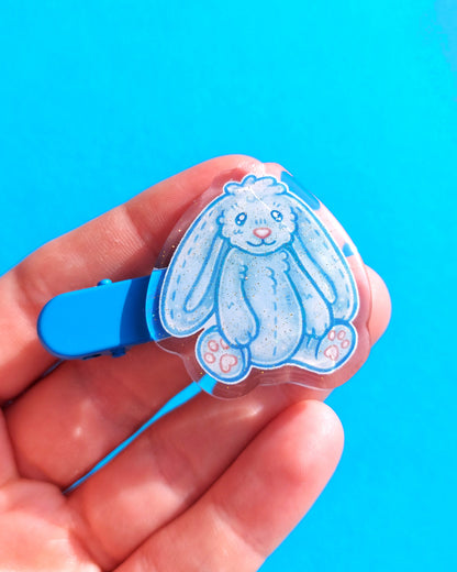 Bunny Plushie Acrylic Hair Clips