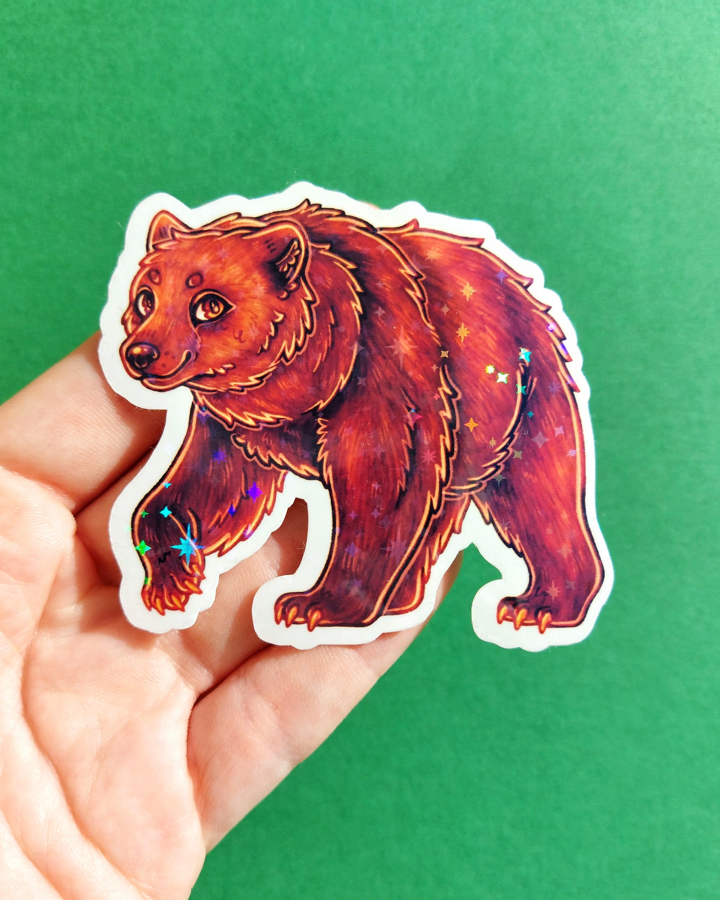 Woodland Creature Sparkly Vinyl Stickers