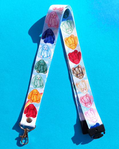 Bunny Plushies Breakaway Lanyard