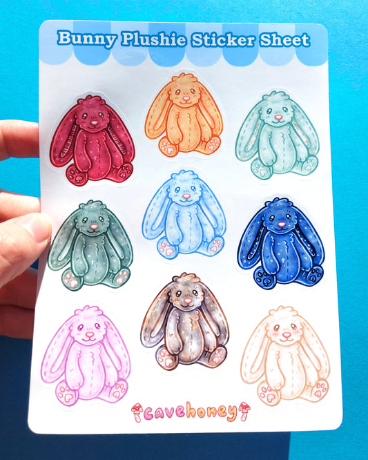 Bunny Plushie Vinyl Sticker Sheet