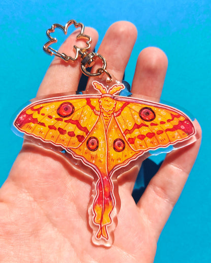 Moth Glitter Epoxy Charms