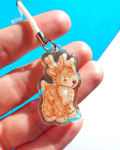 Jellycat Plushie Rainbow Glitter Epoxy Acrylic Phone Charms