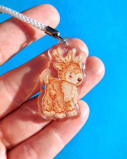 Jellycat Plushie Clear Glitter Epoxy Acrylic Phone Charms