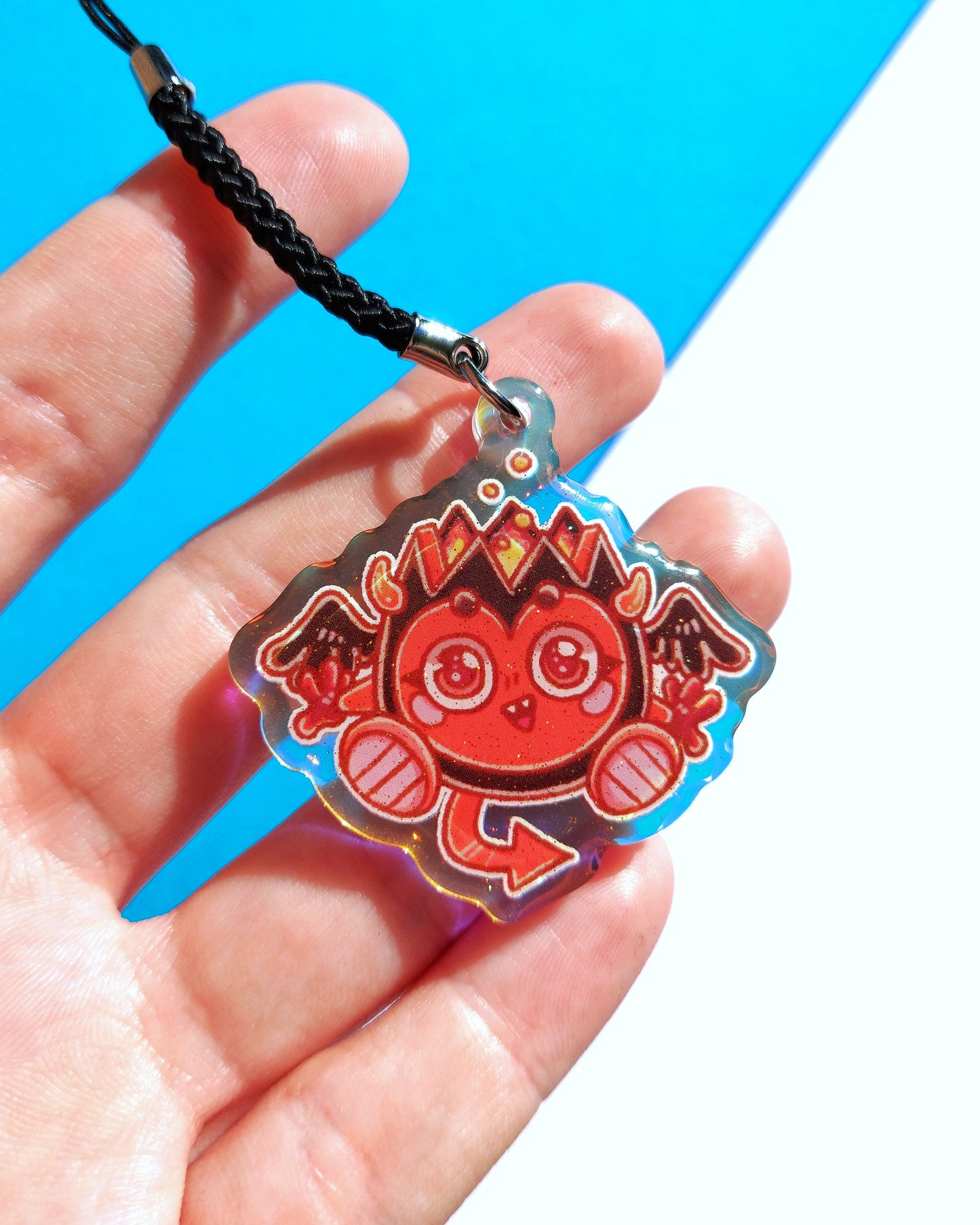 Moshi Monster Rainbow Glitter Epoxy Acrylic Charms