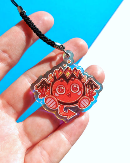 Moshi Monster Rainbow Glitter Epoxy Acrylic Charms