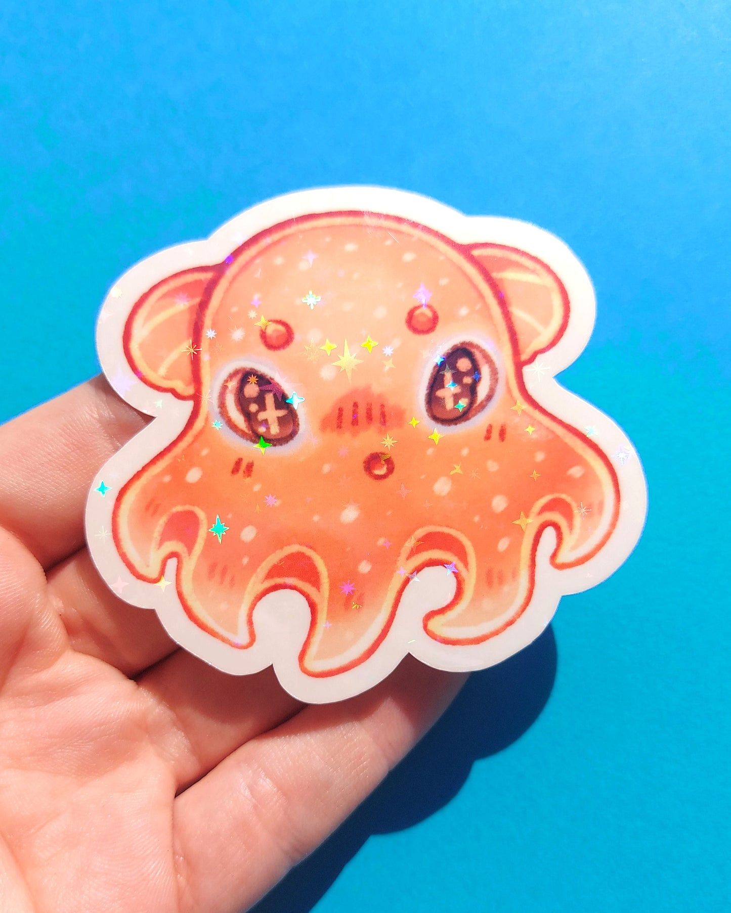Sea Creature Sparkly Vinyl Stickers
