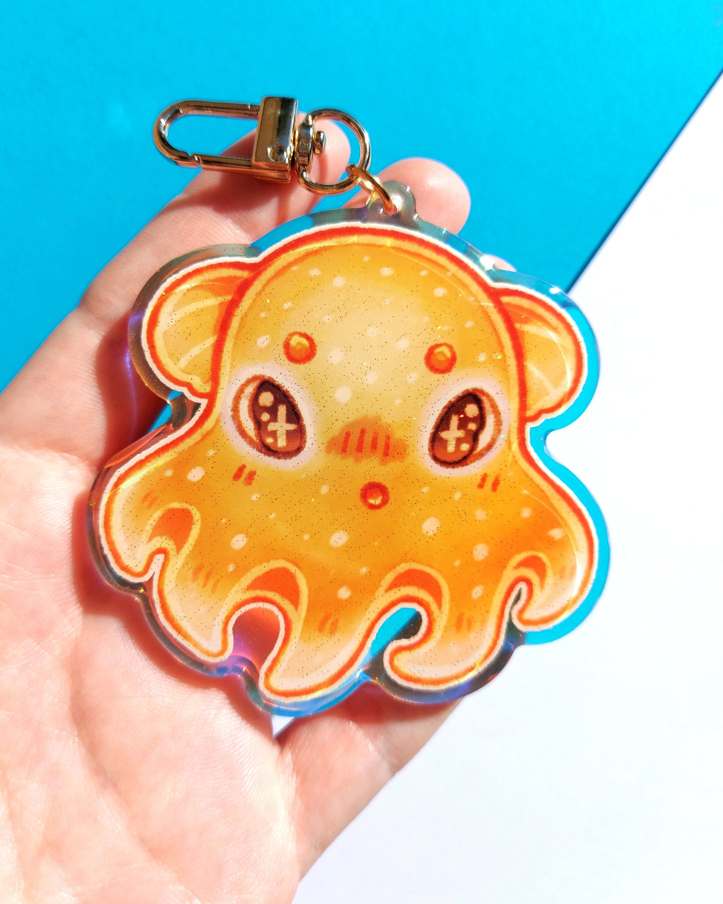 Sea Creature Rainbow Glitter Epoxy Acrylic Charms