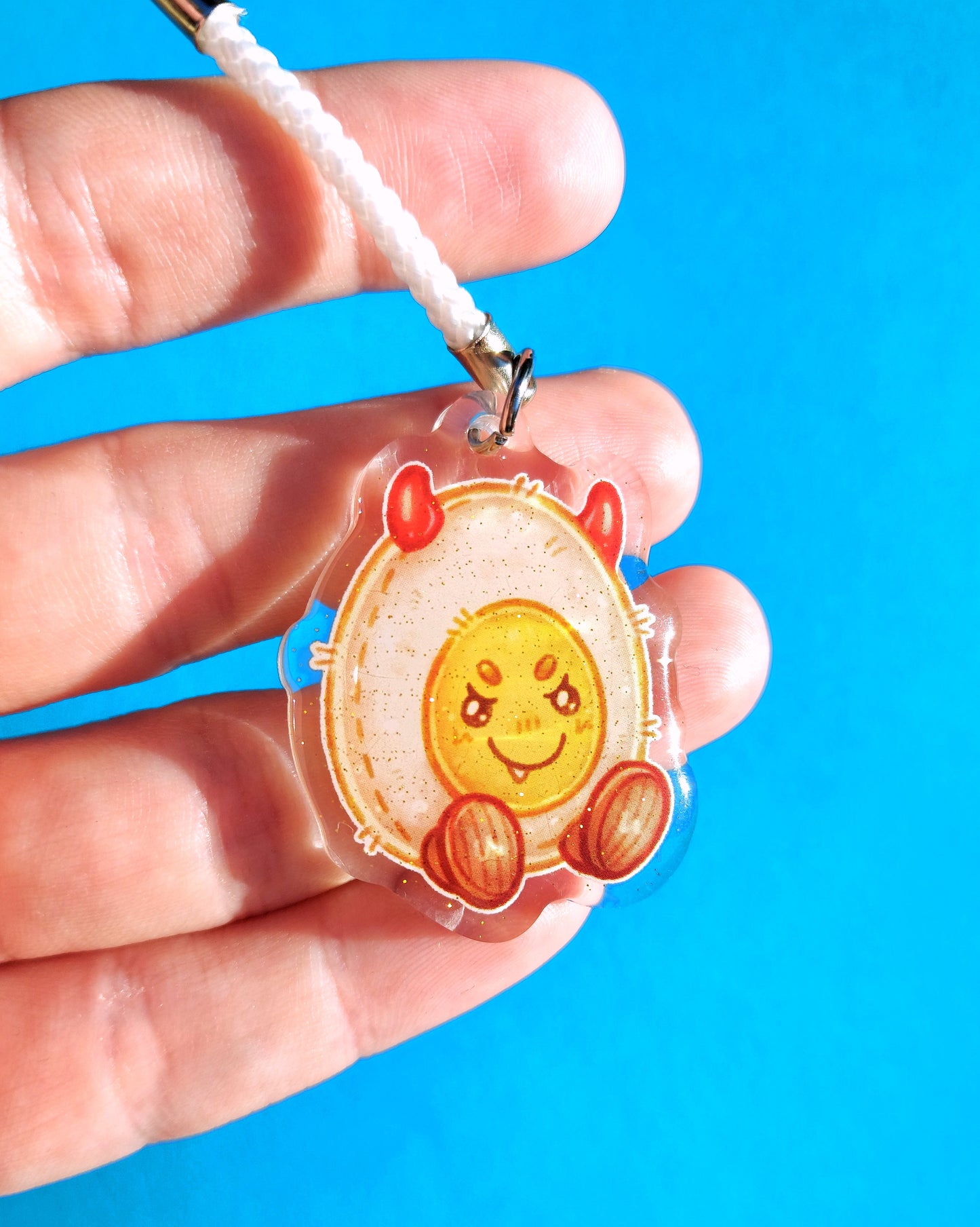 Jellycat Plushie Clear Glitter Epoxy Acrylic Phone Charms