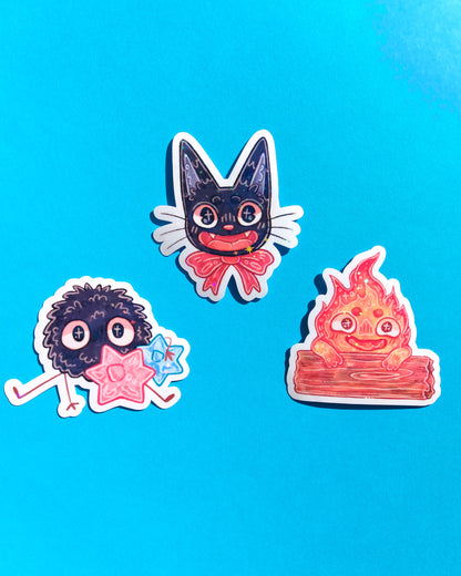 Studio Ghibli Sparkly Vinyl Stickers