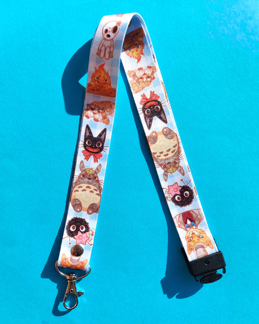 Blue Ghibli Breakaway Lanyard