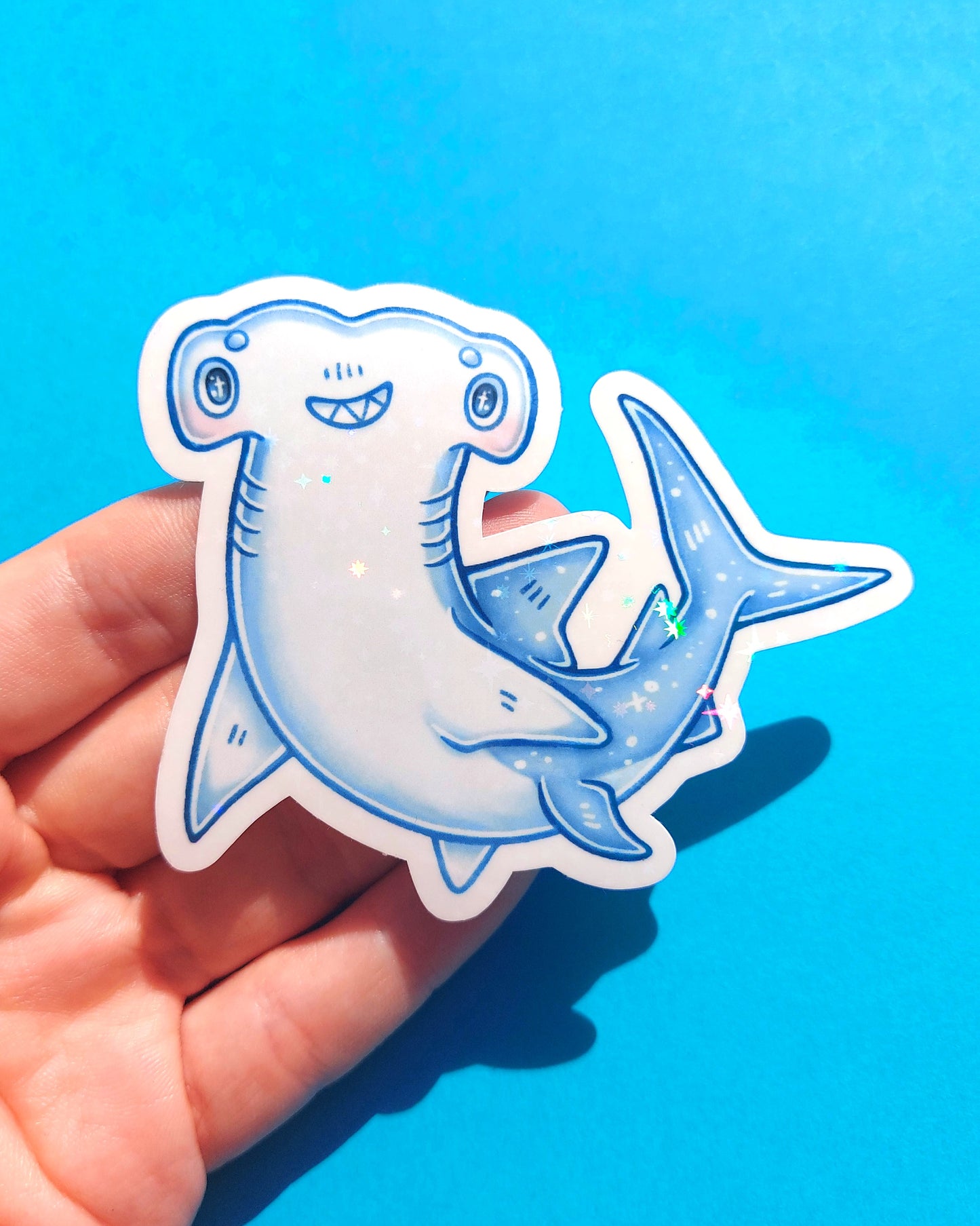 Shark Sparkly Vinyl Stickers