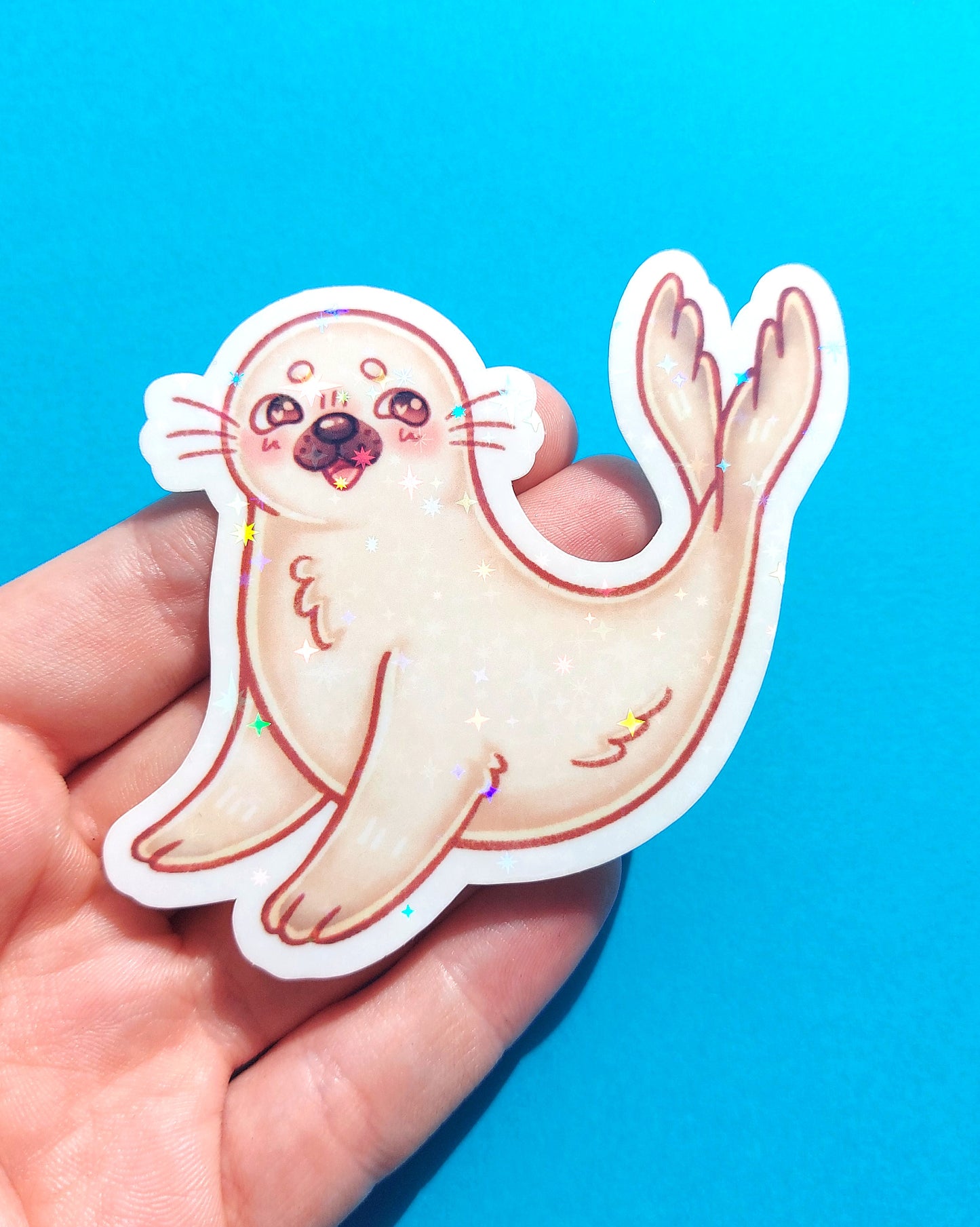 Sea Creature Sparkly Vinyl Stickers