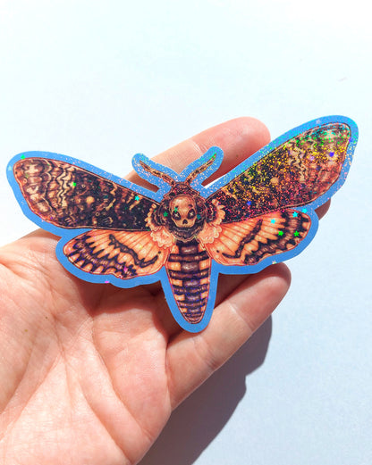 Moth Sparkly Vinyl Stickers