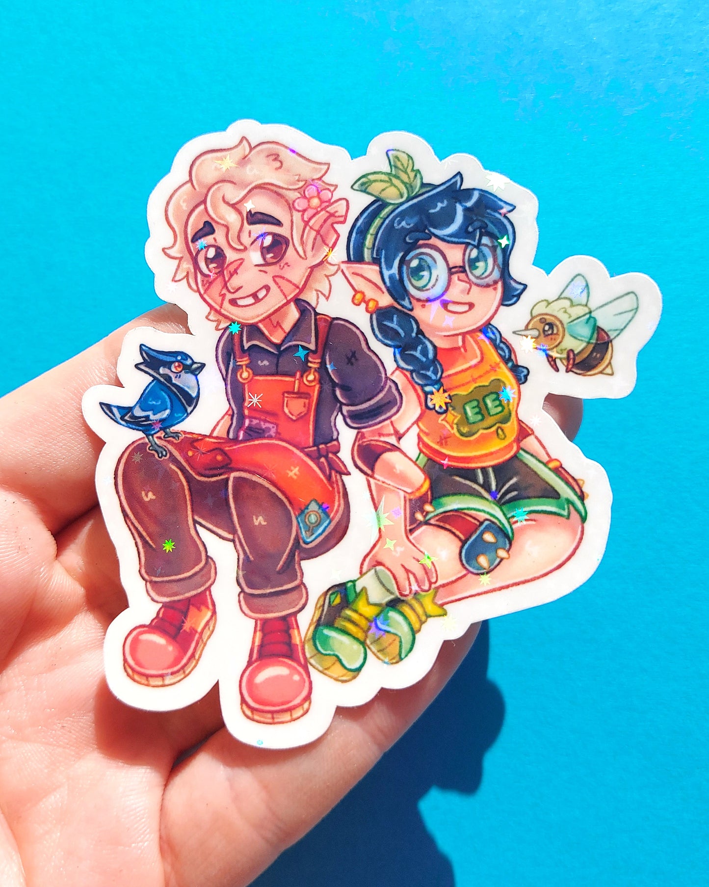 Owl House Sparkly Vinyl Stickers