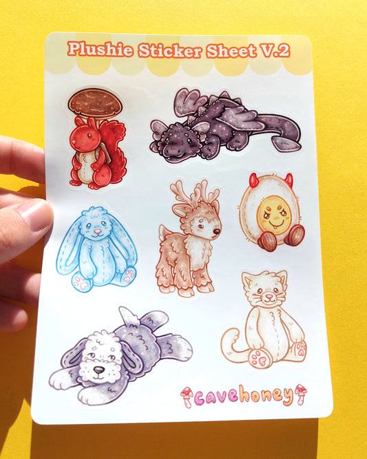 Jellycat Plushie V.2 Vinyl Sticker Sheet