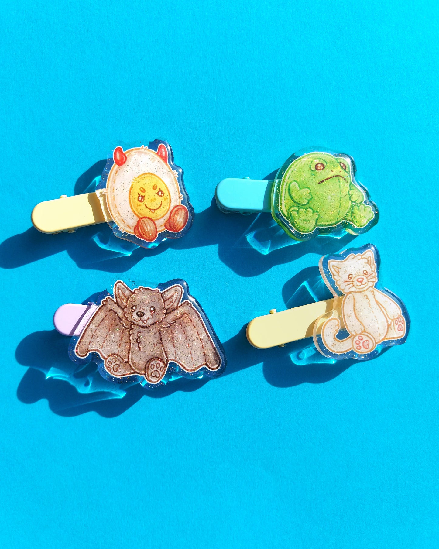 Jellycat Plushie Acrylic Hair Clips