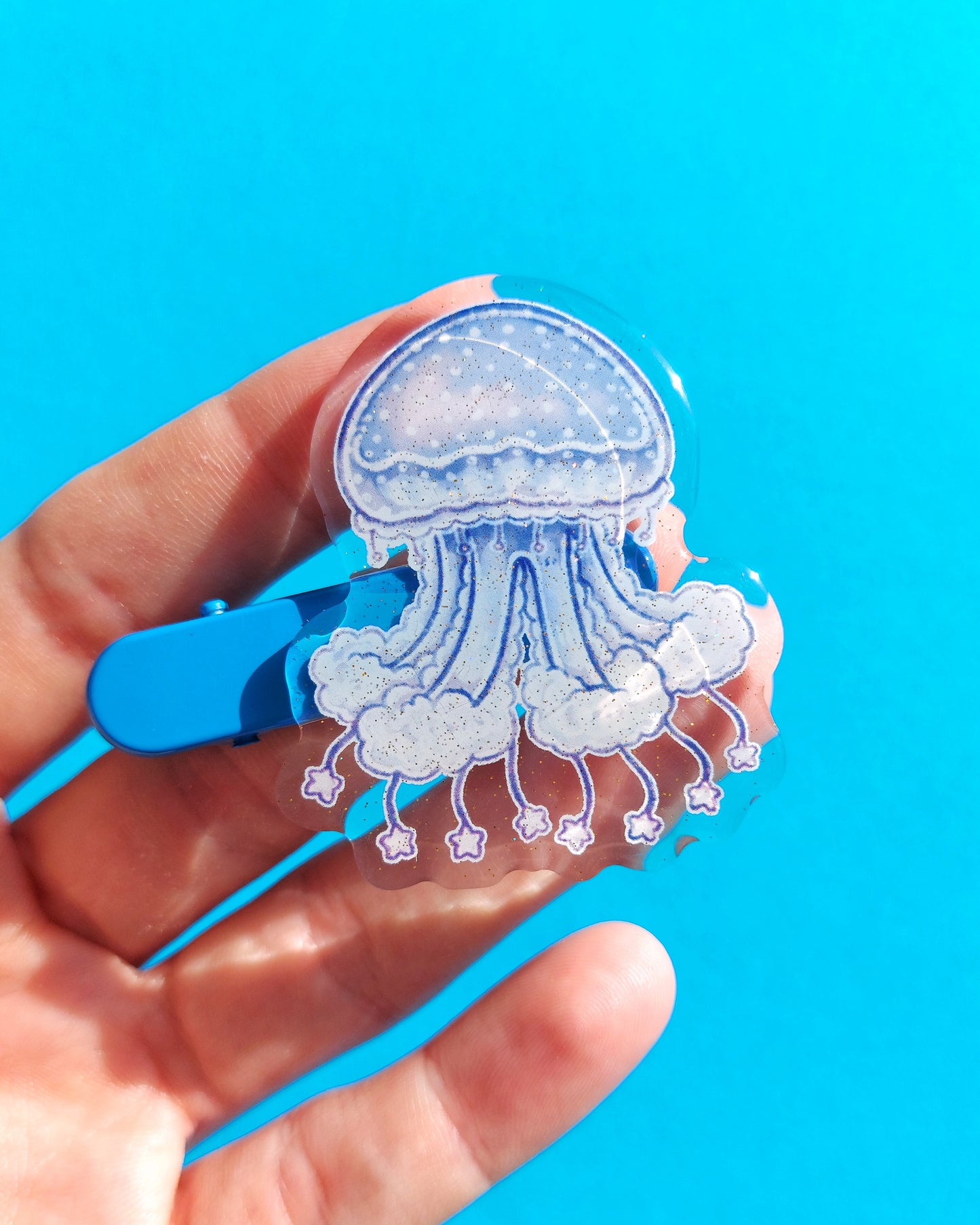 Sea Creature Acrylic Hair Clips