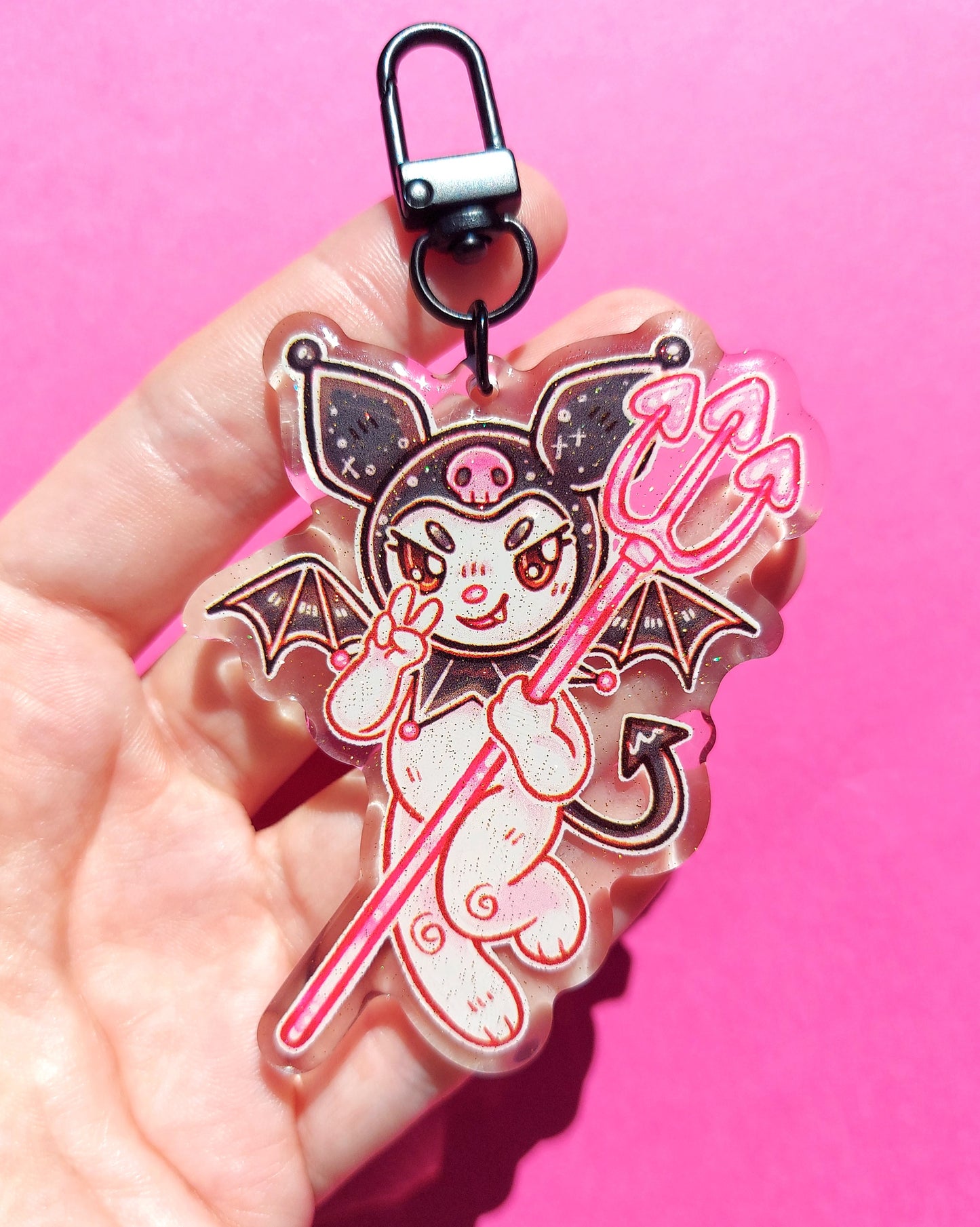 Sanrio Glitter Epoxy Acrylic Charms