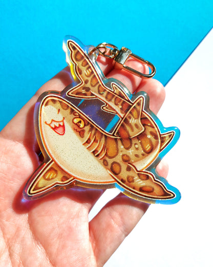 Shark Rainbow Glitter Epoxy Acrylic Charms