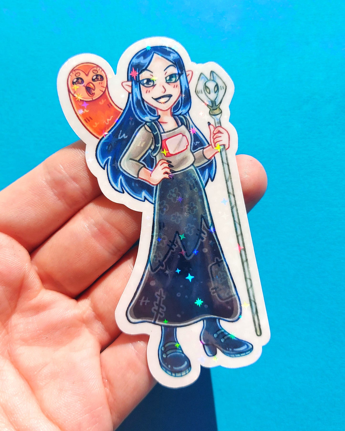 Owl House Sparkly Vinyl Stickers