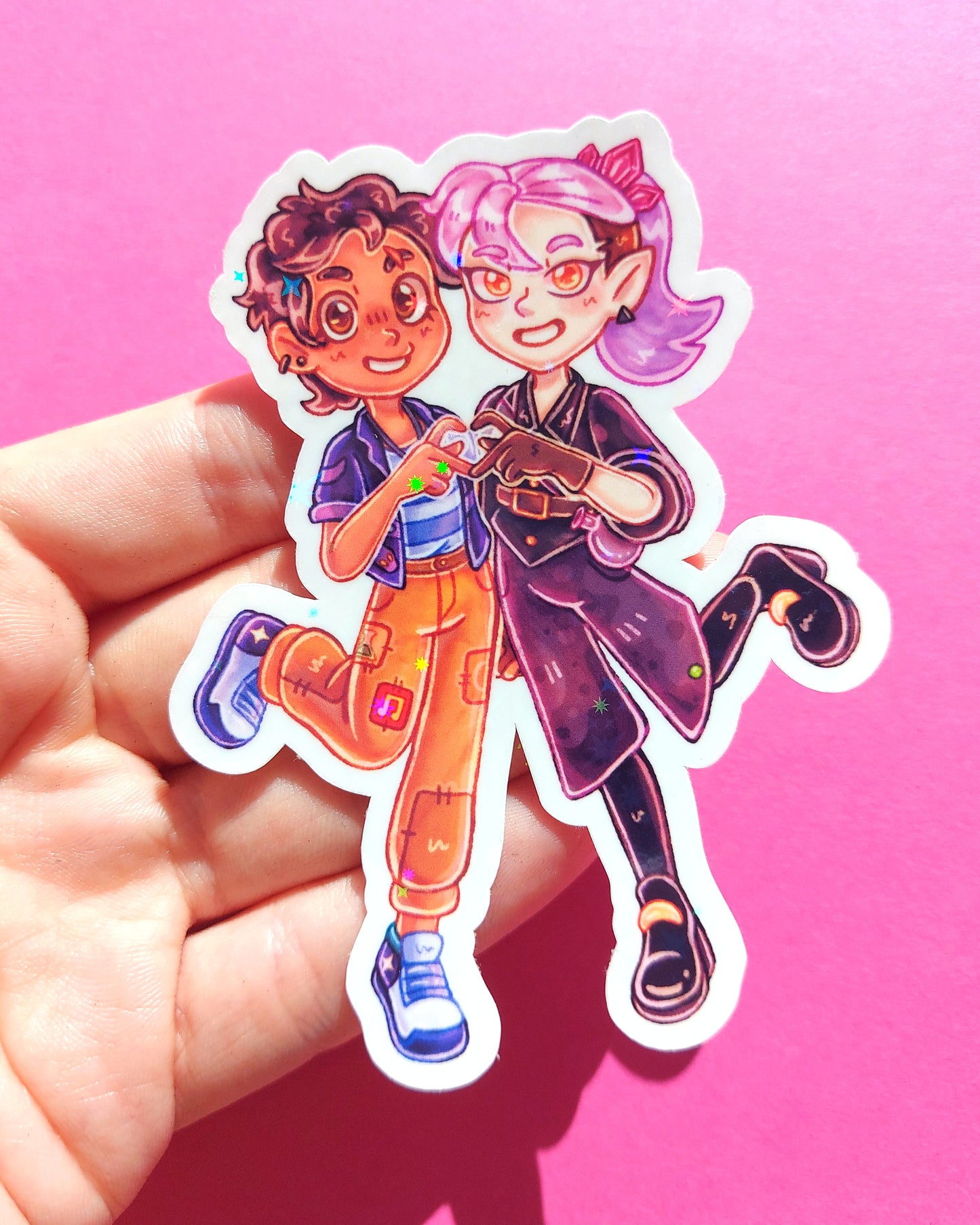 Owl House Sparkly Vinyl Stickers