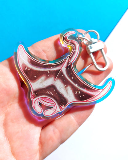 Sea Creature Rainbow Glitter Epoxy Acrylic Charms