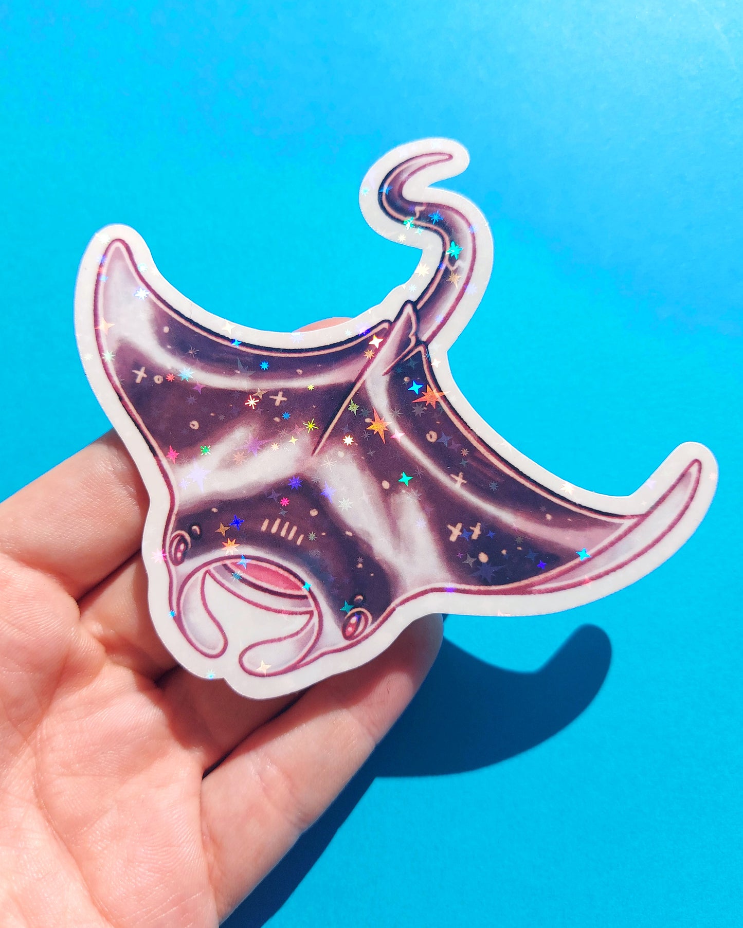 Sea Creature Sparkly Vinyl Stickers
