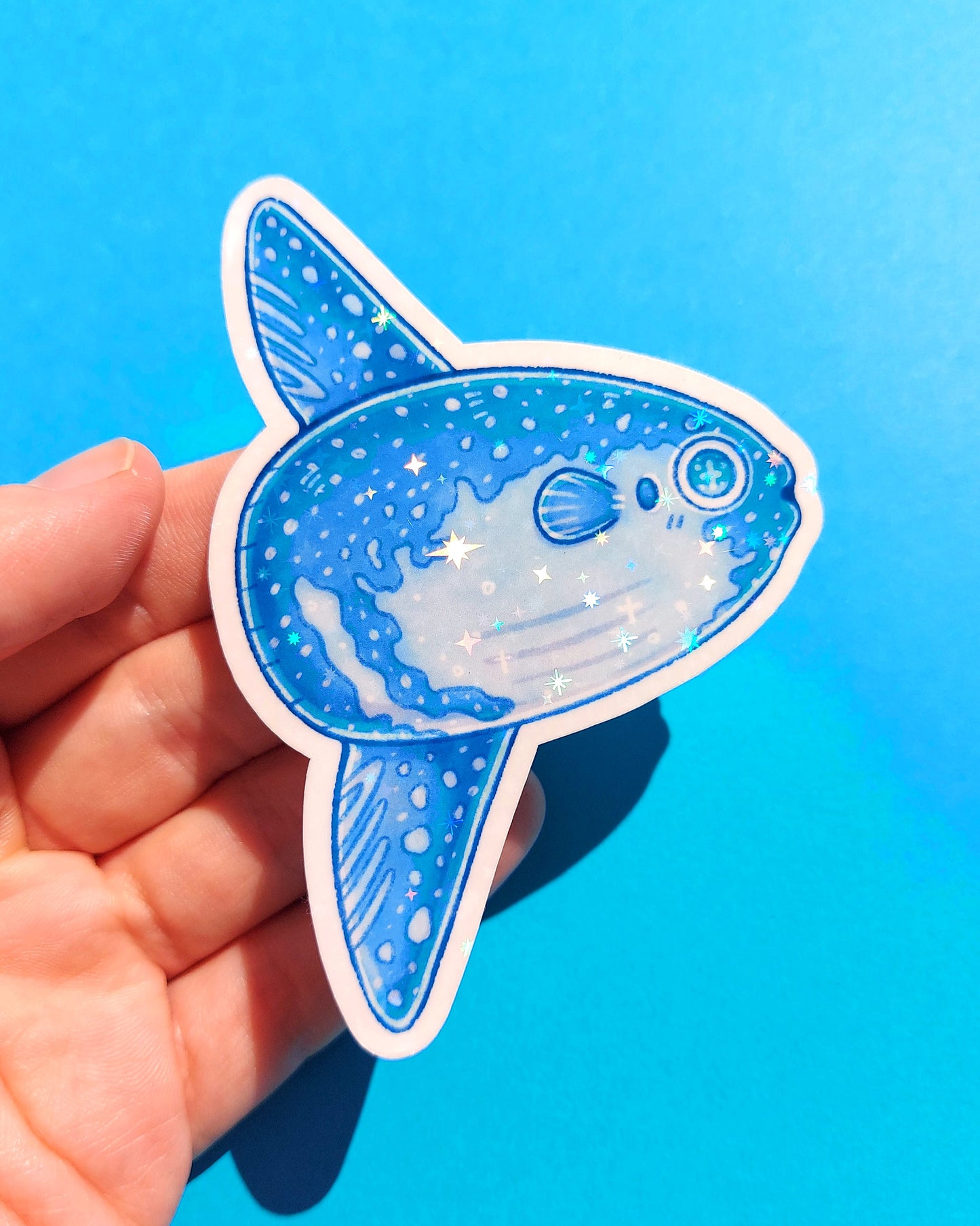 Sea Creature Sparkly Vinyl Stickers