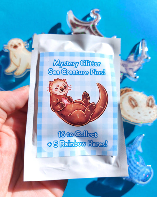 Mystery Sea Creature Acrylic Pins