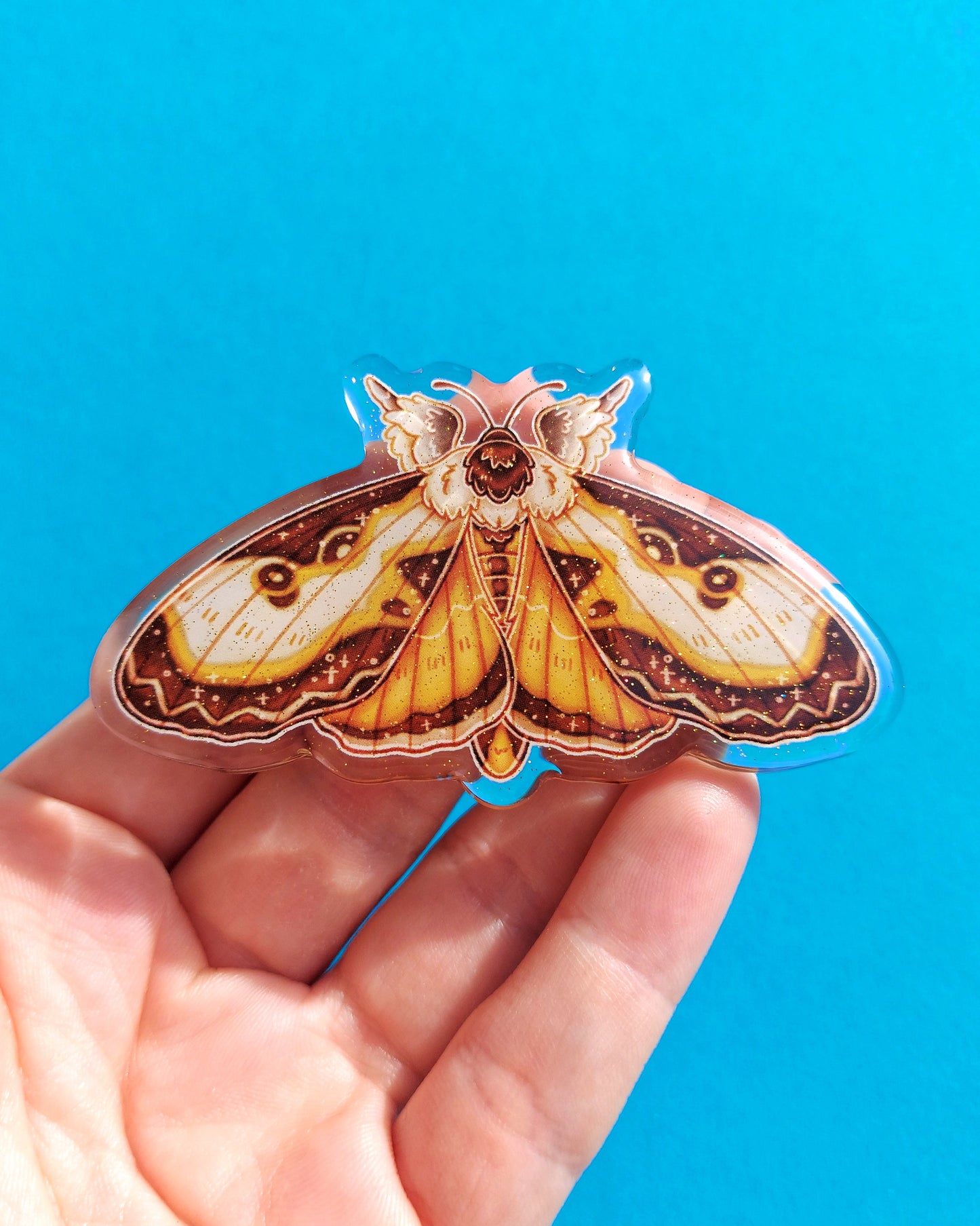 Moth Acrylic Hair Clips
