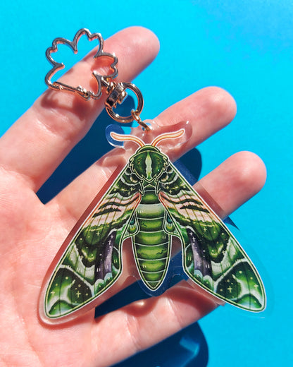 Moth Glitter Epoxy Charms