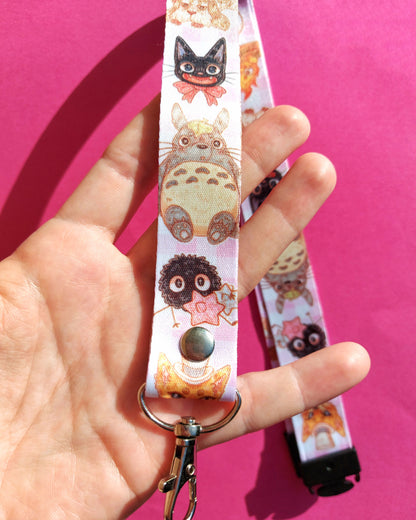 Pink Ghibli Breakaway Lanyard