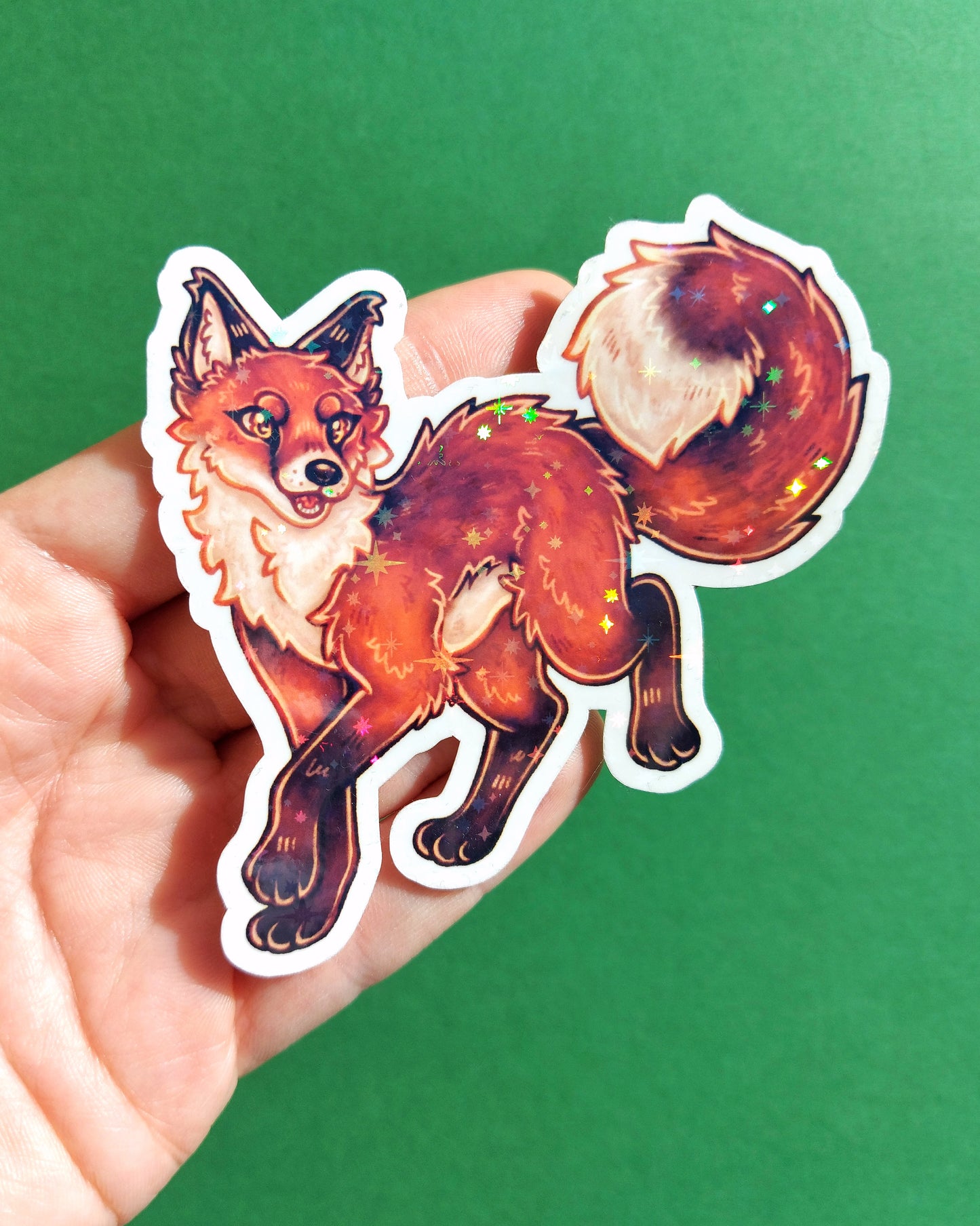 Woodland Creature Sparkly Vinyl Stickers