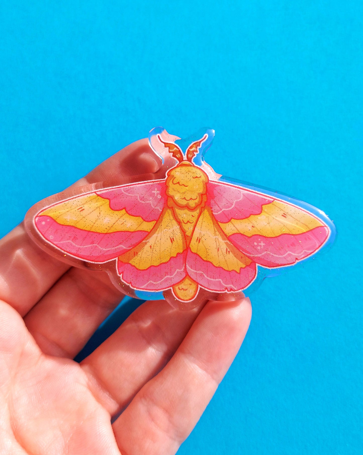 Moth Acrylic Hair Clips