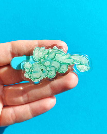 Dragon Plushie Acrylic Hair Clips