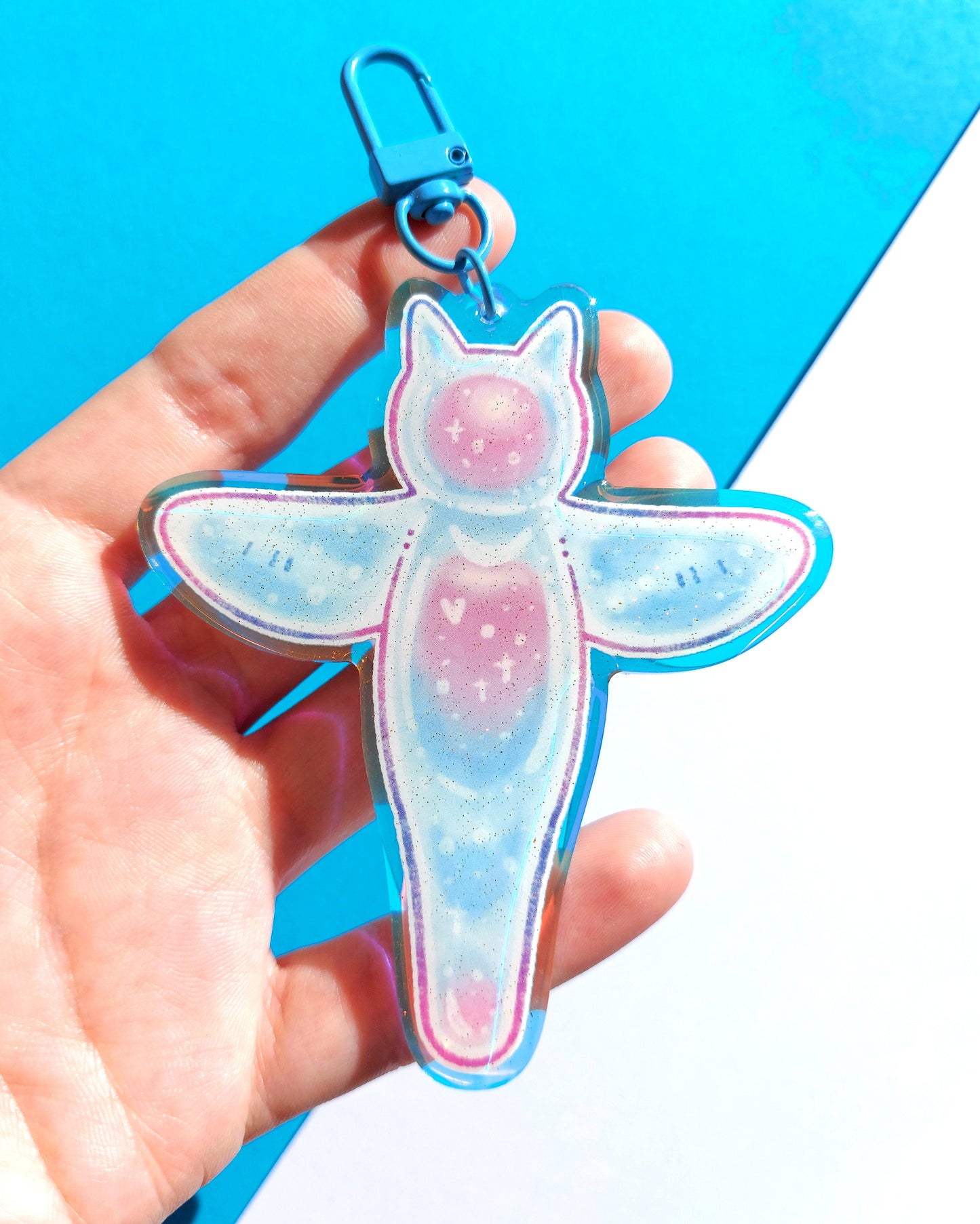 Sea Creature Rainbow Glitter Epoxy Acrylic Charms