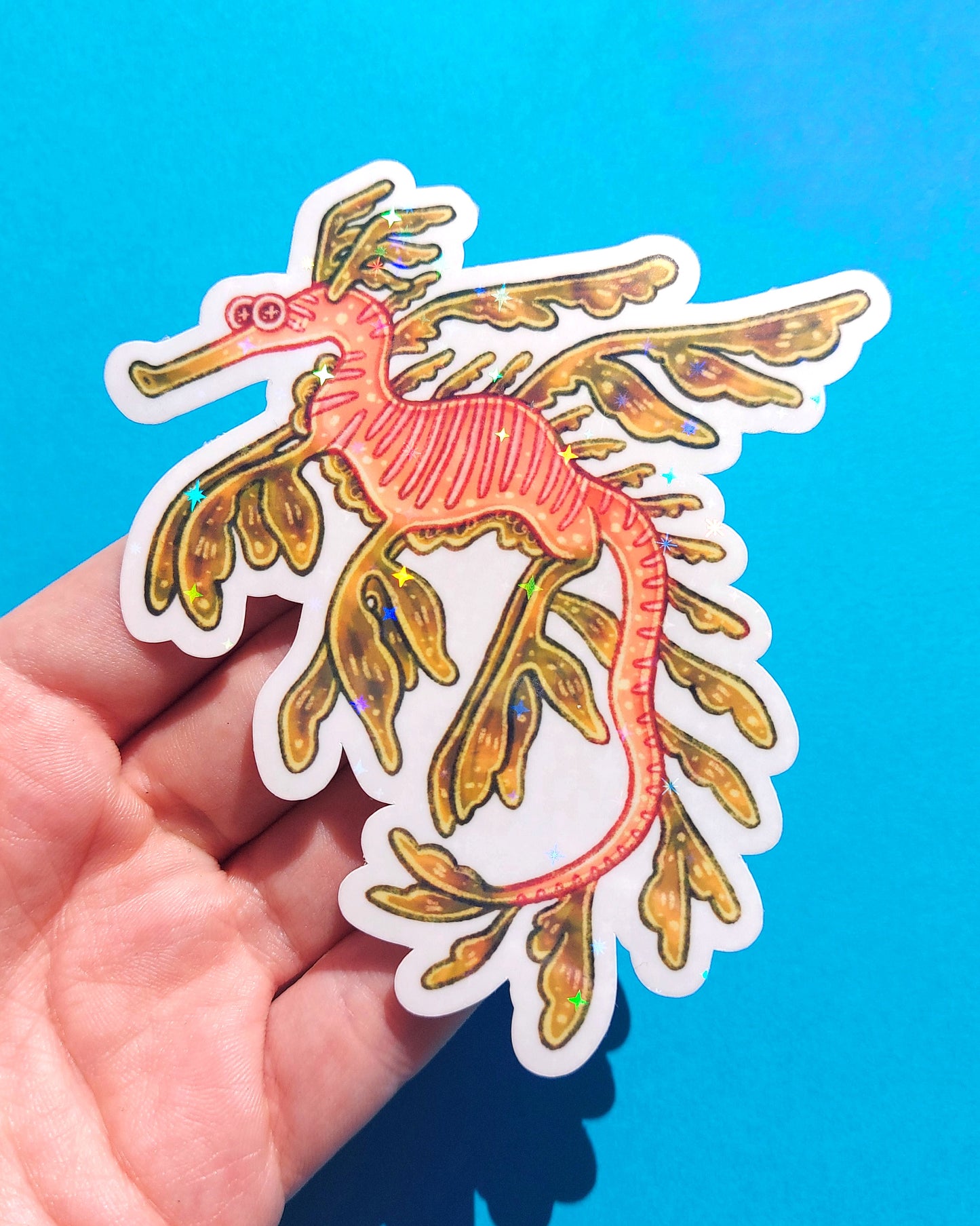 Sea Creature Sparkly Vinyl Stickers