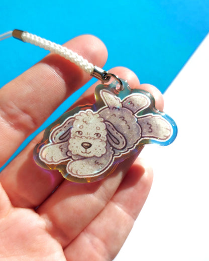 Jellycat Plushie Rainbow Glitter Epoxy Acrylic Phone Charms