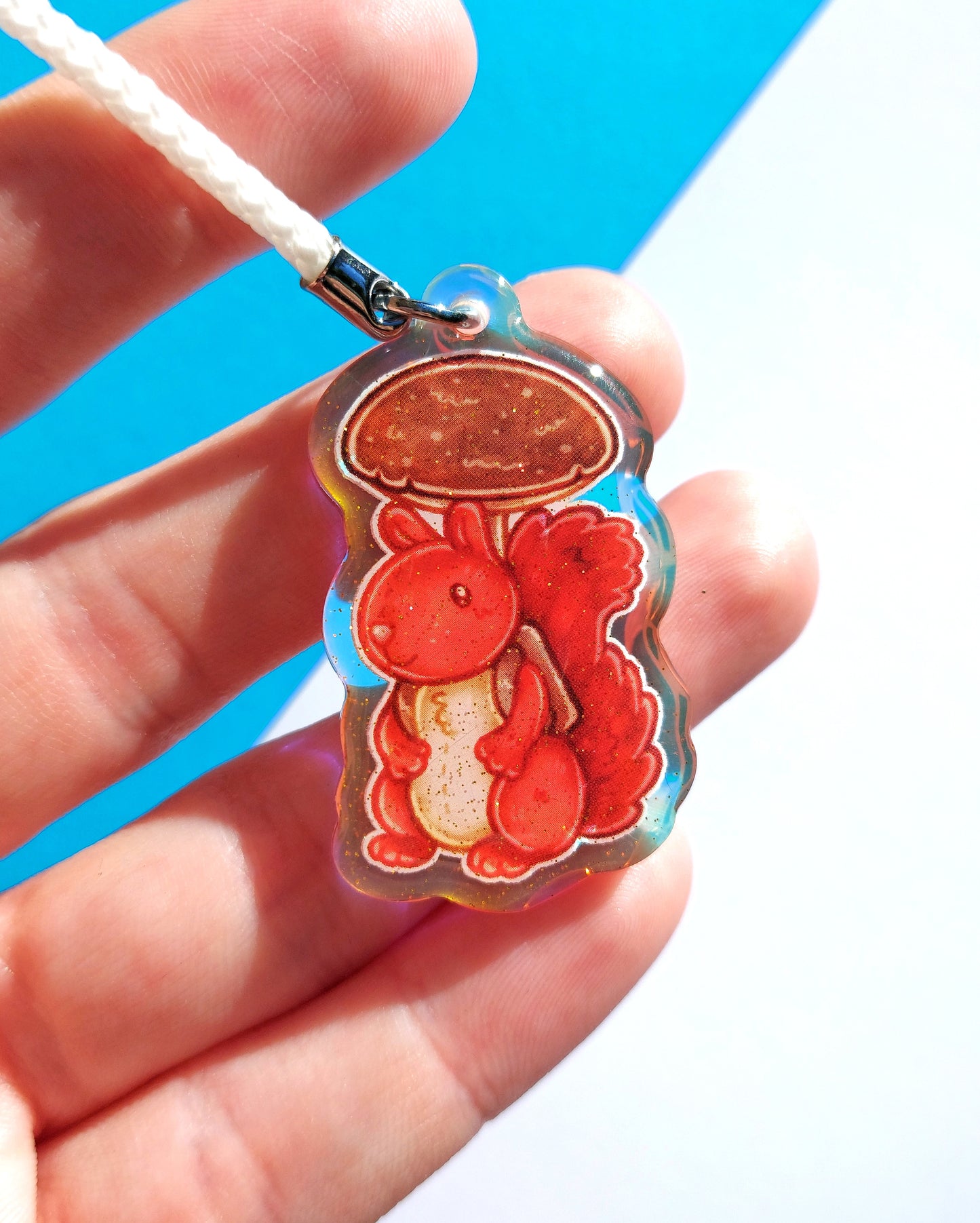 Jellycat Plushie Rainbow Glitter Epoxy Acrylic Phone Charms