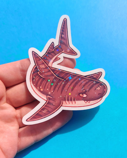 Shark Sparkly Vinyl Stickers