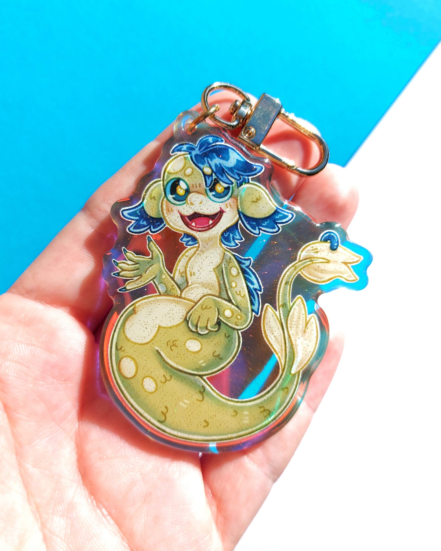 Owl House Rainbow Glitter Epoxy Acrylic Charms