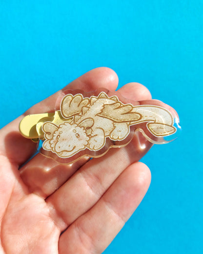 Dragon Plushie Acrylic Hair Clips